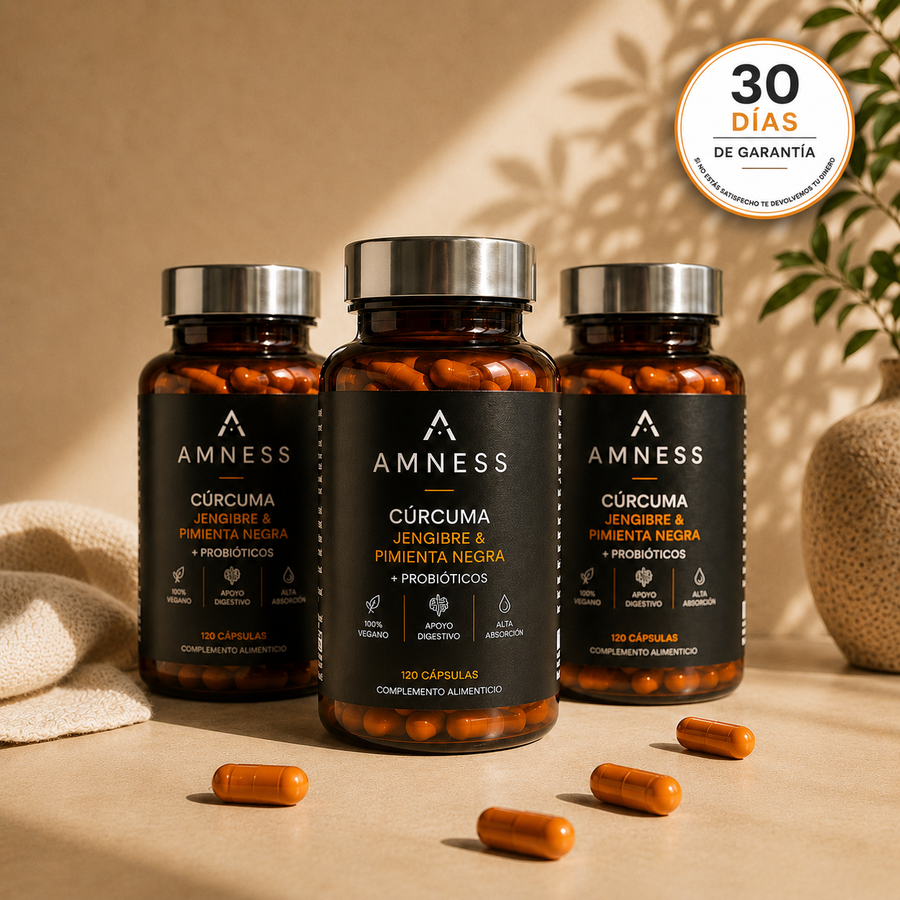 AMNESS CORE+ | Cúrcuma y Probióticos Premium